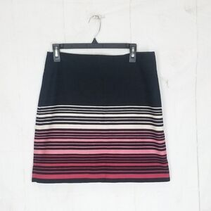 Ann Taylor loft stripped career skirt
